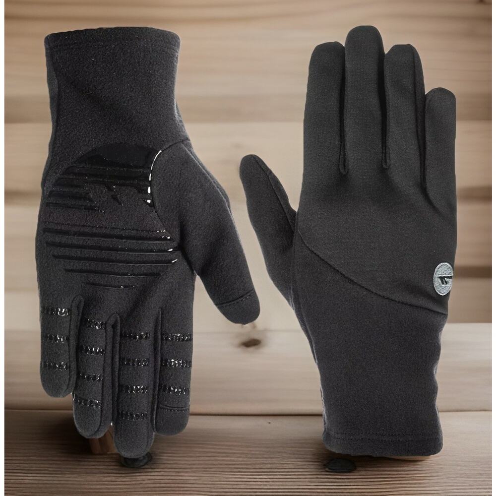 HI TEC Fleece Water Proof Black Gloves Touchscreen Compatible Mens New